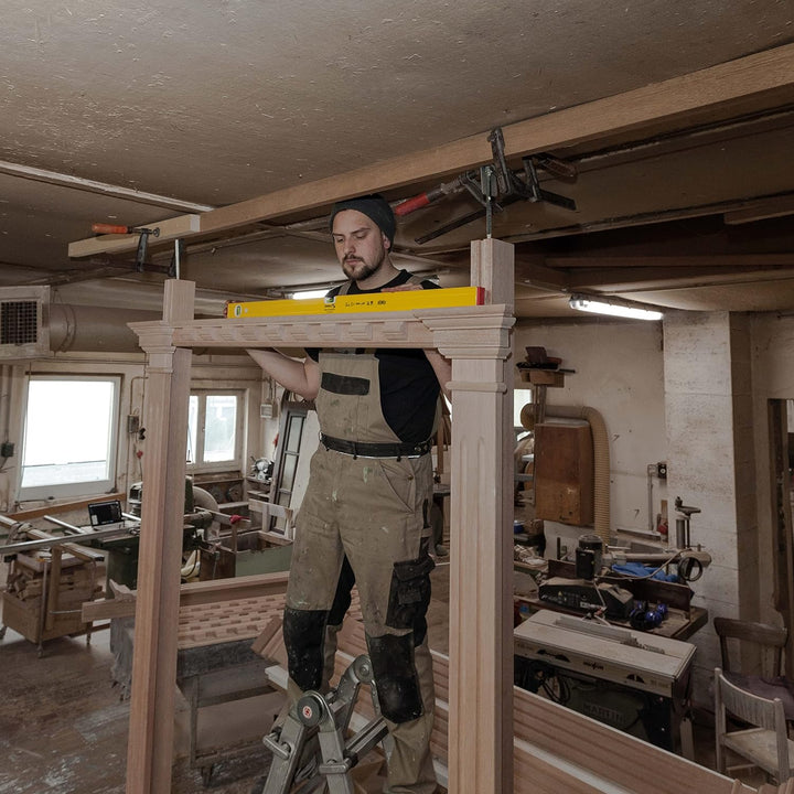 STABILA Wasserwaage Type 80 AS, 90 cm, verstärktes Alu-Profil, 1 Horizontal-Libelle, 1 Vertikal-Libe