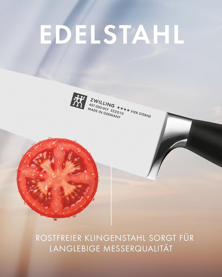Zwilling 31071-161-0 Vier Sterne Kochmesser, Rostfreier Spezialstahl, Sonderschmelze, Kunststoff, 16