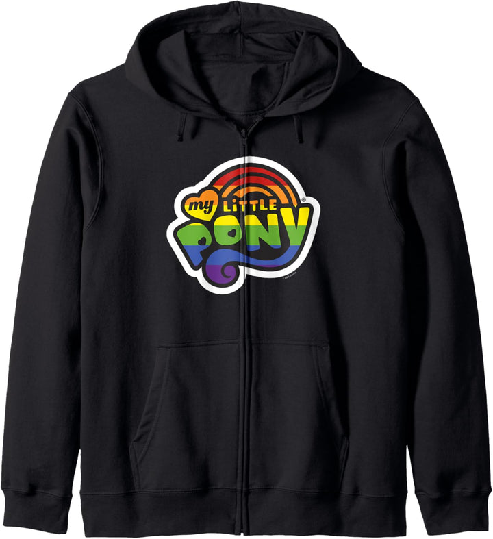 My Little Pony: Friendship Is Magic Outline Rainbow Logo Kapuzenjacke