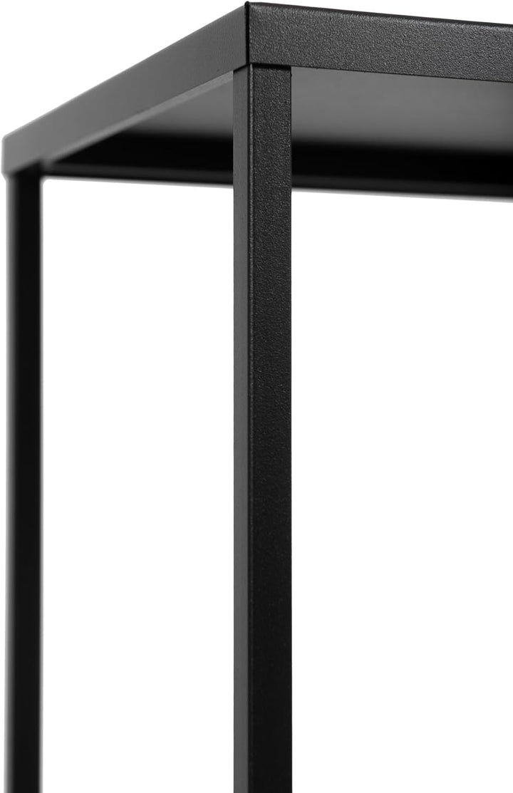 Pflanzenständer Ferro - 24x24x100cm - Farbe Schwarz - für Zimmerblumen - Metallregal - Dekorativer T