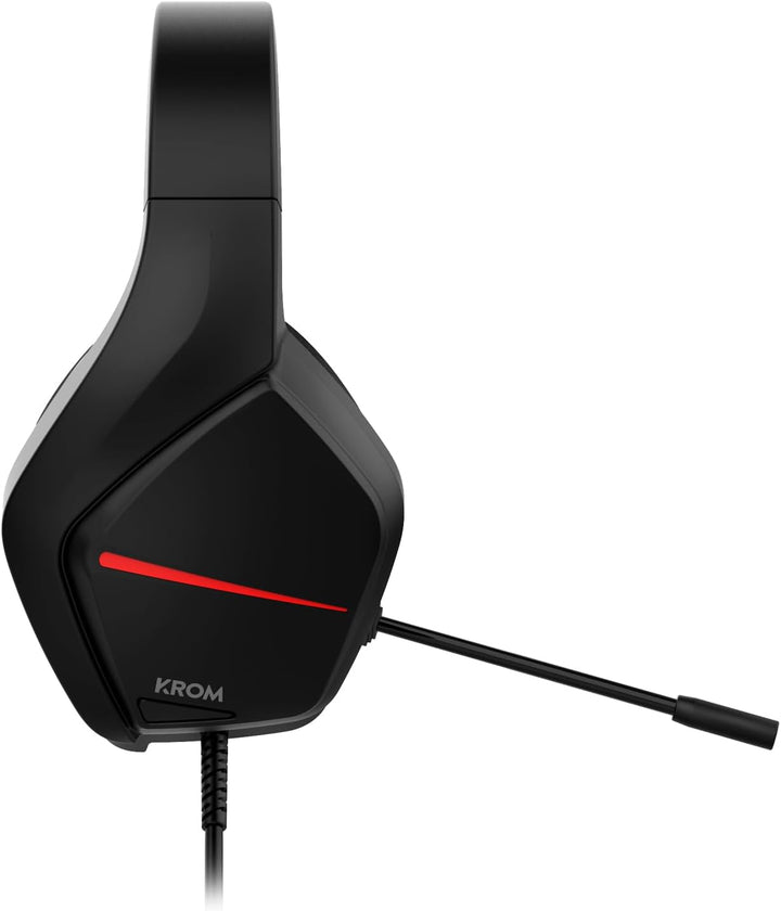 KROM KOPA Move – Stereo-Gaming-Headset mit 50-mm-Treibern, omnidirektionalem Mikrofon, Lautstärke- &