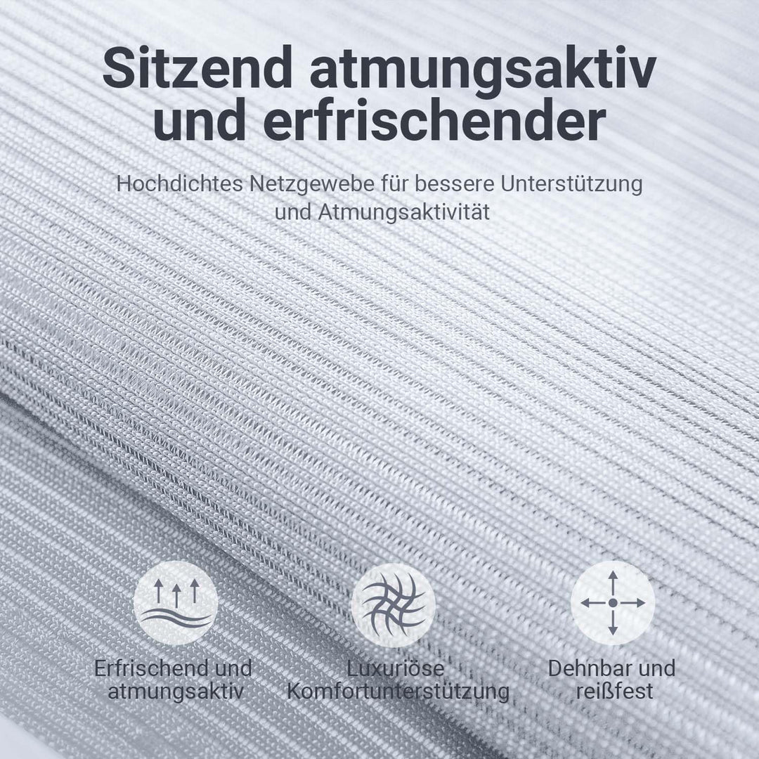 MELOKEA Bürostuhl Ergonomisch, Schreibtischstuhl aus Mesh mit Hochklappbaren Armlehnen, Computer Dre