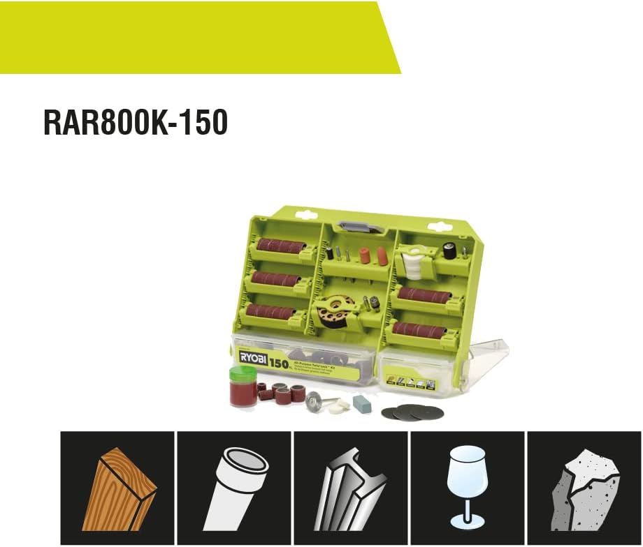 RYOBI Mehrzweck-Set, 150 tlg. RAR800K-150 Koffer 150 pcs, Koffer 150 pcs