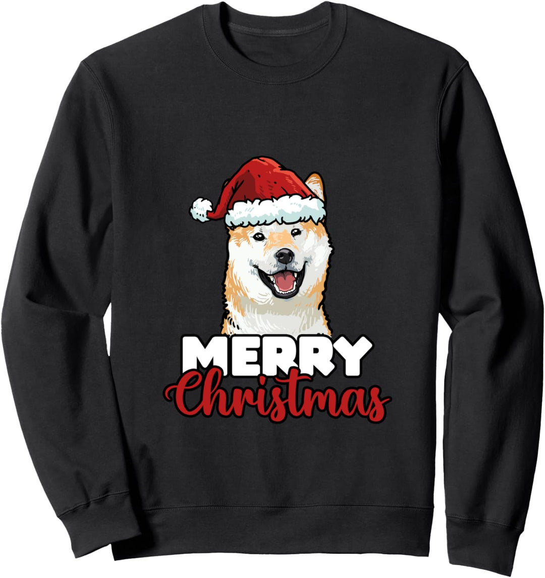 Merry Christmas Shiba Inu Hundelieber Geschenk Sweatshirt