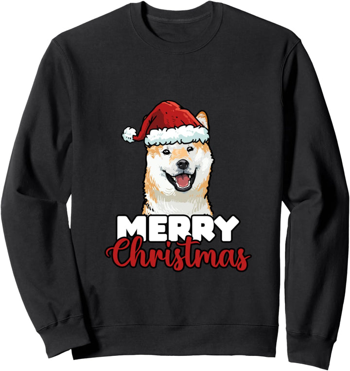 Merry Christmas Shiba Inu Hundelieber Geschenk Sweatshirt
