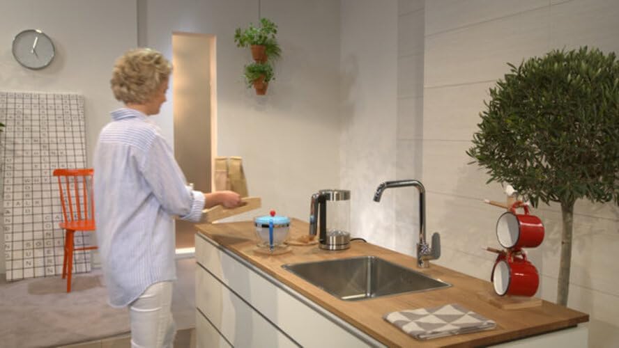 hansgrohe Küchenarmatur Focus M41 (Wasserhahn Küche ohne Schlauchbox, 360° schwenkbar, hoher Komfort