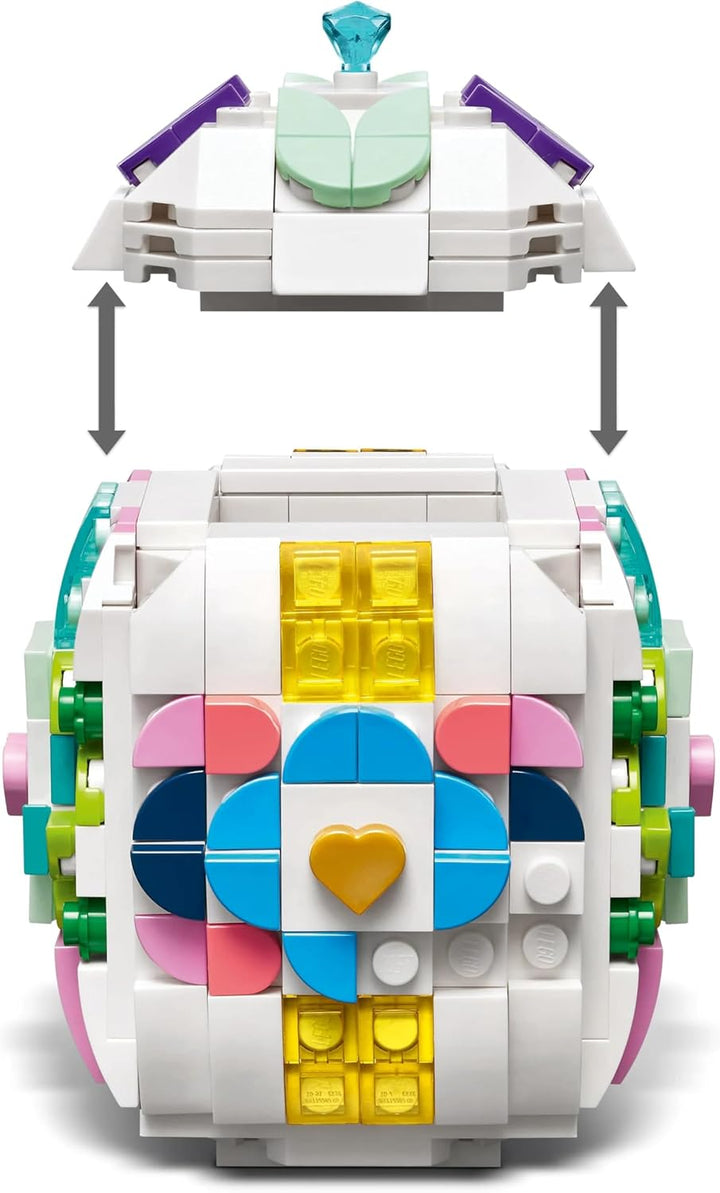LEGO Verziertes Osterei - Mit bunten Elementen, goldenem Herz & Edelstein - Kreative Kinderzimmer De