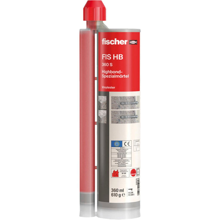 fischer 562659 Highbond-Spezialinjektionsmörtel FIS HB 360 S, grau, 360 ml