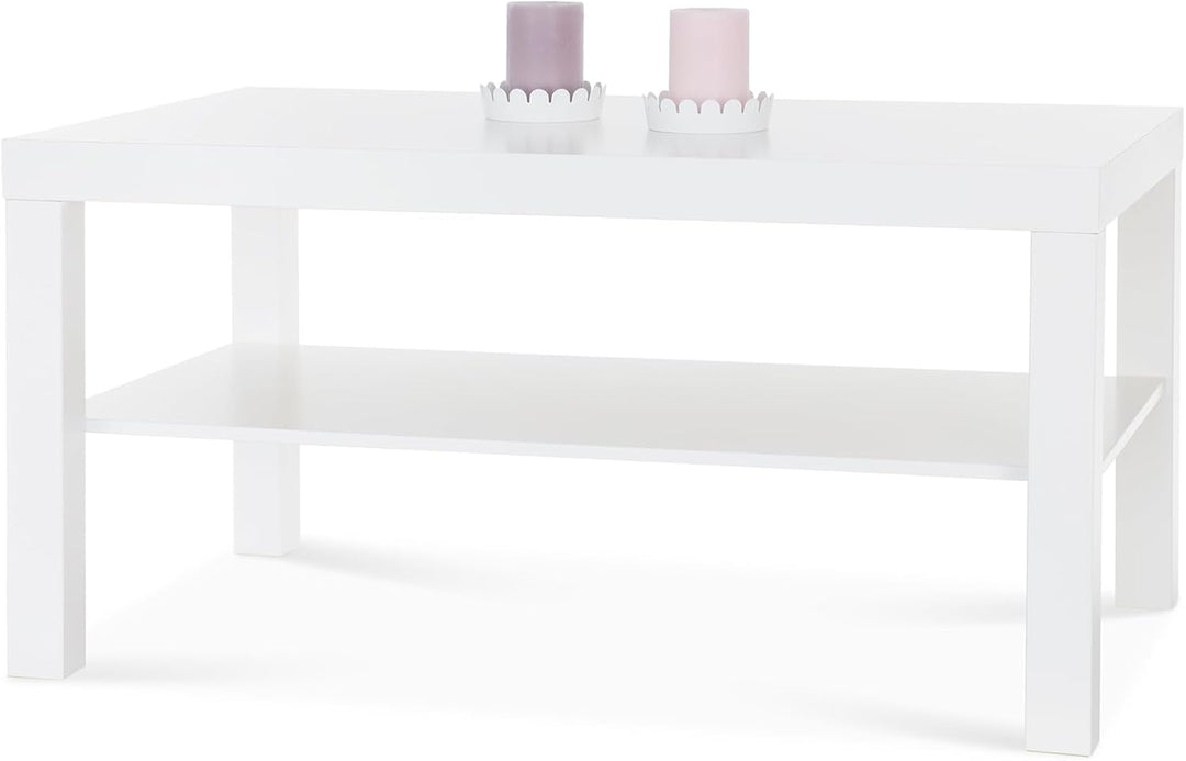Ikea Lack Couchtisch in weiss (90x55cm), Plastik, 90x26x45 1 Weiss, 1 Weiss