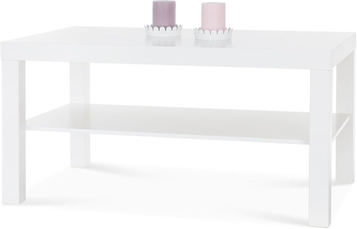Ikea Lack Couchtisch in weiss (90x55cm), Plastik, 90x26x45 1 Weiss, 1 Weiss