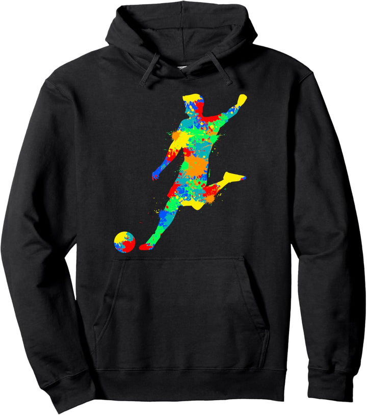 Fussball Fussballer Jungen Kinder Pullover Hoodie