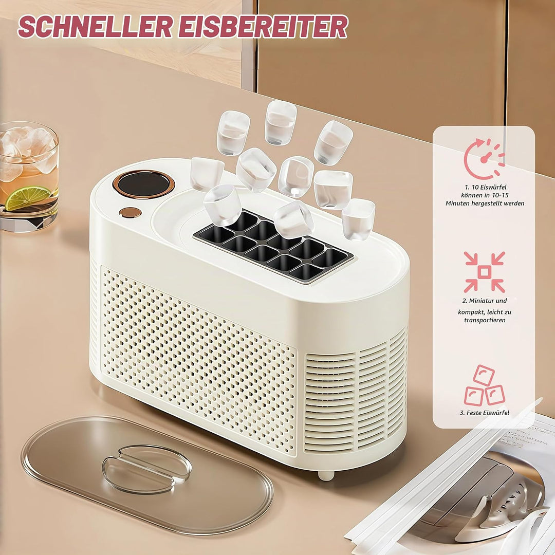 Mini Eiswürfelmaschine, 8/10 Eis produzieren (Produce 10 ice), Produce 10 ice