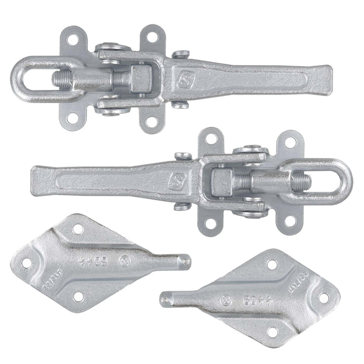 The Drive 2X Exzenterverschluss Set verstellbar 250–285 mm mit Gegenhalter | für Anhänger | Modell 6