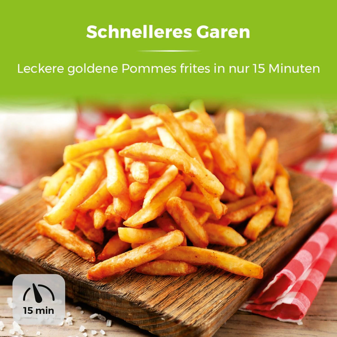 Tower T17021 Heissluftfritteuse in Familiengrösse mit schneller Luftzirkulation, 60-Minuten-Timer, 4