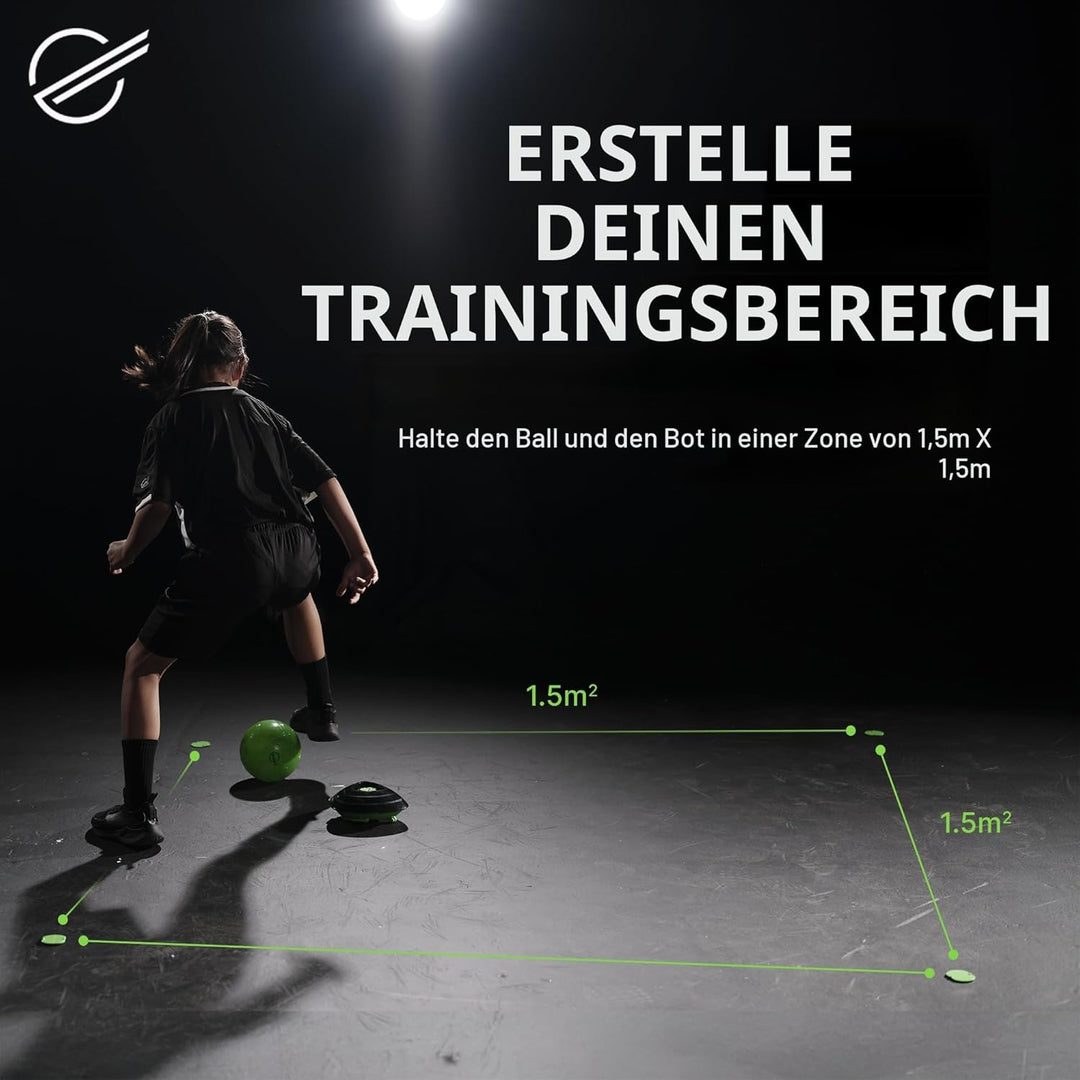 Soccer Bot Smart Ball, Roboter für den Innenbereich, Solo oder Multiplayer, ab 3 Jahren, MR100, Schw