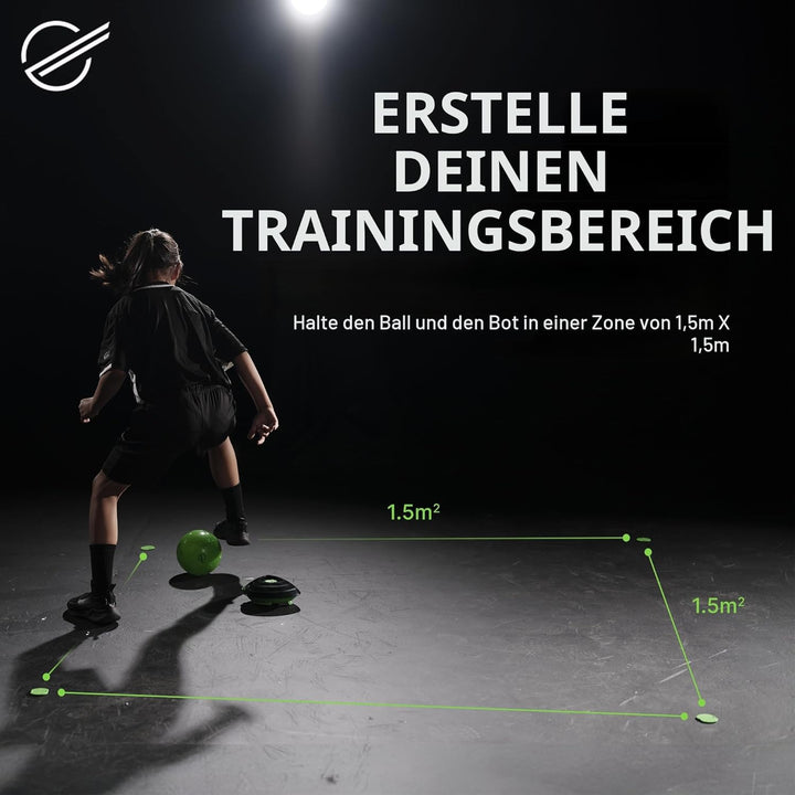 Soccer Bot Smart Ball, Roboter für den Innenbereich, Solo oder Multiplayer, ab 3 Jahren, MR100, Schw