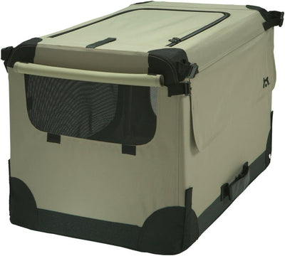 Maelson Soft Kennel faltbare Hundebox -beige - S 72 - (72 x 52 x 51 cm) hautfarben L 72 x B 51 x H 5
