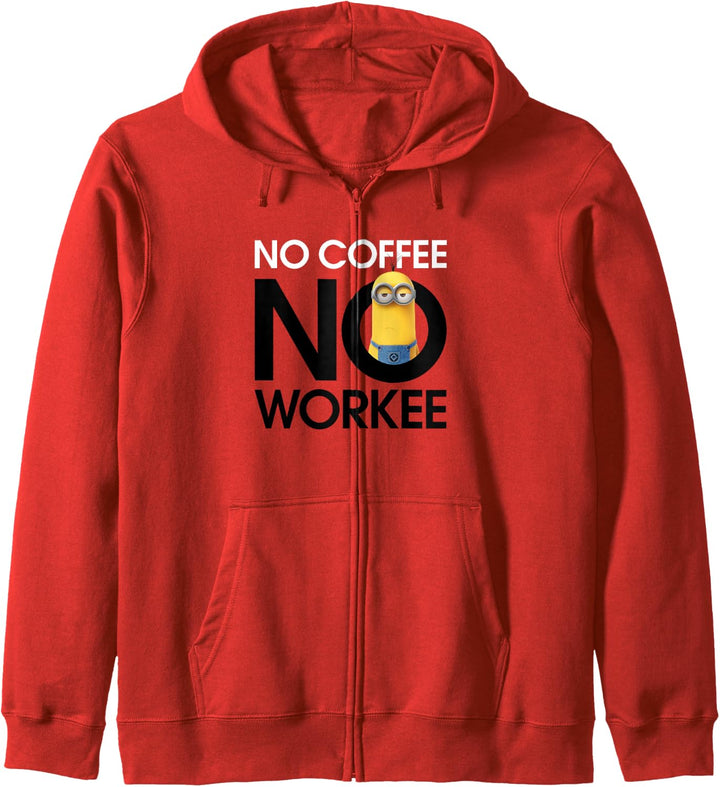 Despicable Me Minions Kevin No Coffee No Workee Kapuzenjacke