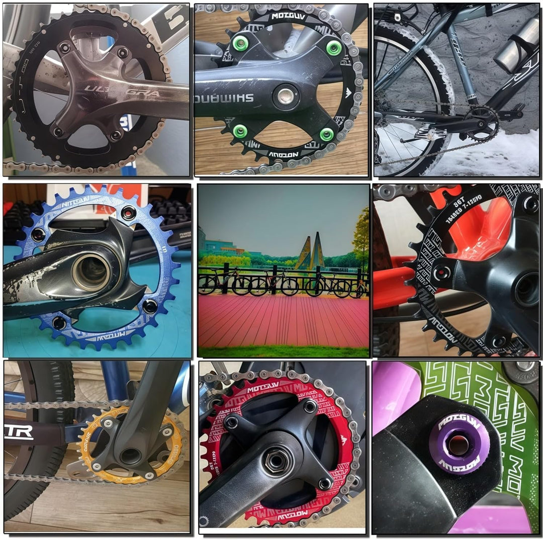 YBEKI 40T 42T 44T 46T 48T 50T 52T Runden Fahrrad Kettenblatt, Schmale Breite Kettenblätter 104 BCD f