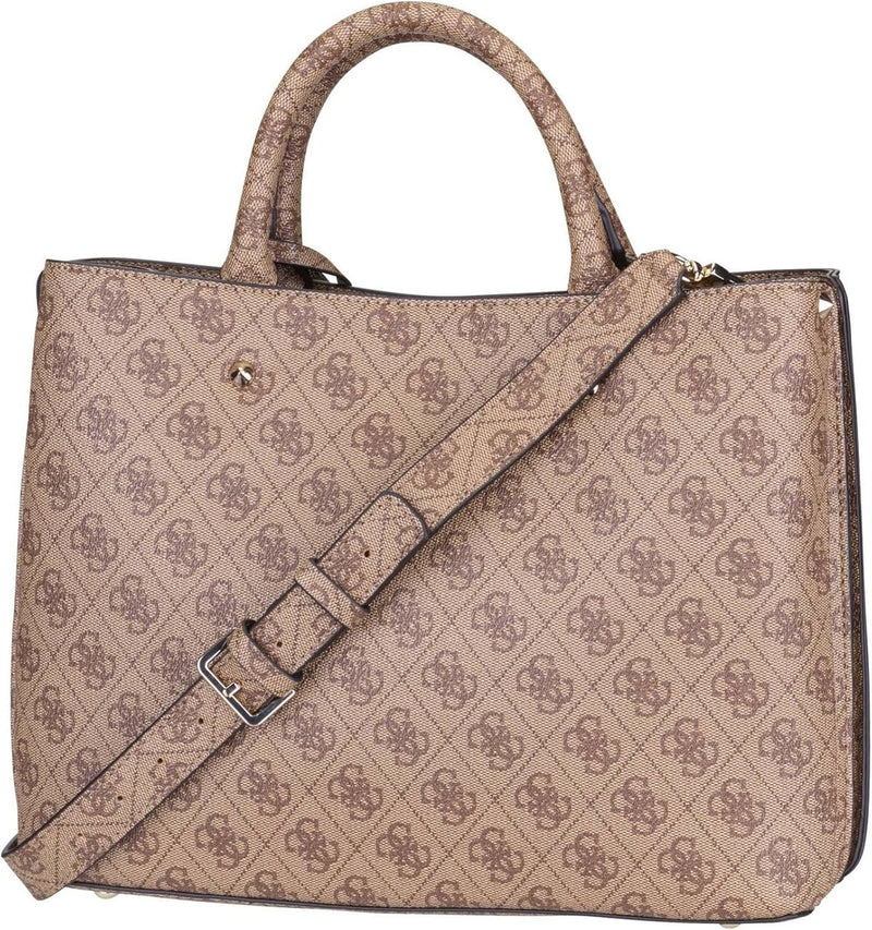 GUESS Meridian Handtasche 32 cm Latte-logo, Latte-logo