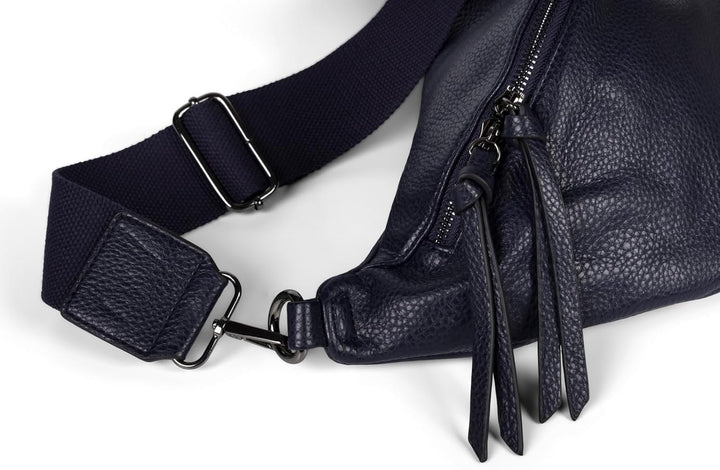 styleBREAKER Damen Halbmond Crossbody Schultertasche, abnehmbarer verstellbarer Schultergurt, Einfar