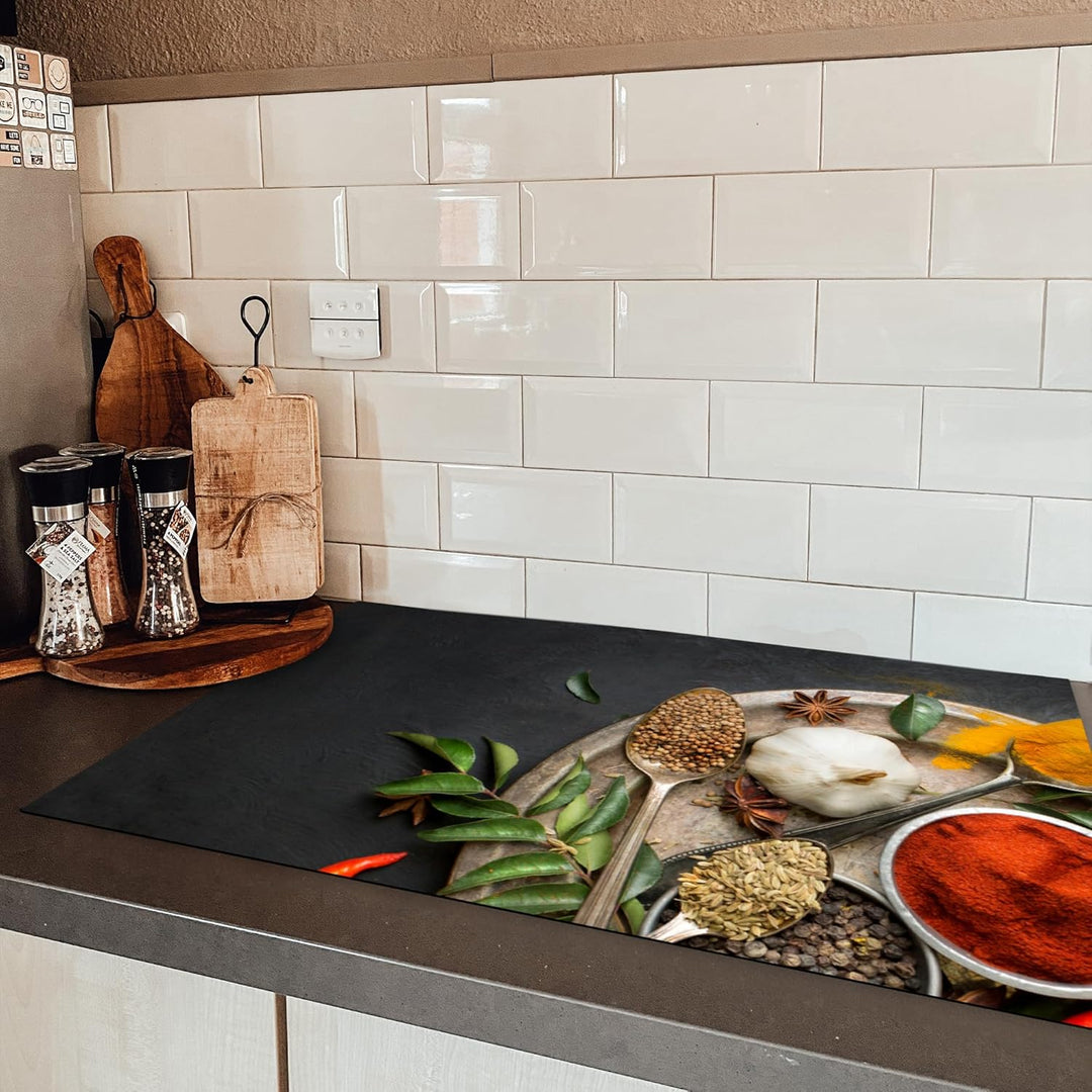 KitchenYeah© Herdabdeckplatte Einteilig Küche Ceranfeld Abdeckplatte Cerankochfeld Abdeckung Indukti