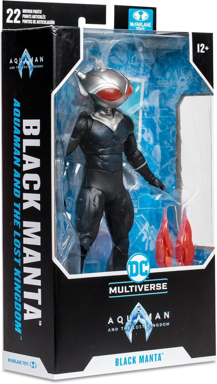 Lansay McFarlane Toys – DC – Aquaman 2 – Black Manta – 18 cm – Sammelfigur und Zubehör – Filmfiguren