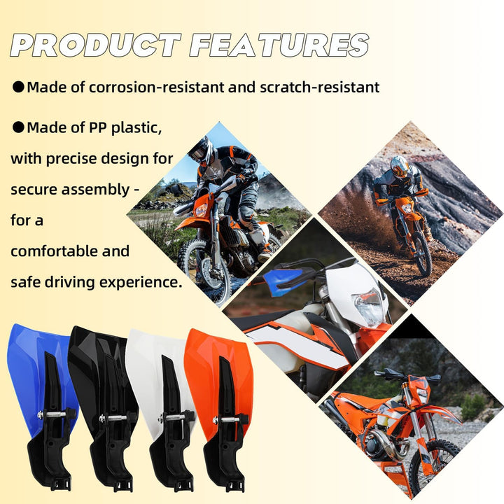 JFG RACING Handguards,Handguards Motorrad Handschutz Motorrad Universal Für 22mm 28mm Lenker SX SXF