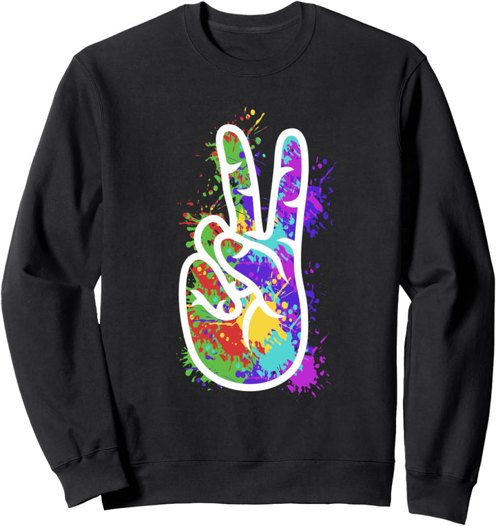 Frieden - Hand - bunt - farbig - Weltfrieden - abstrakt Sweatshirt