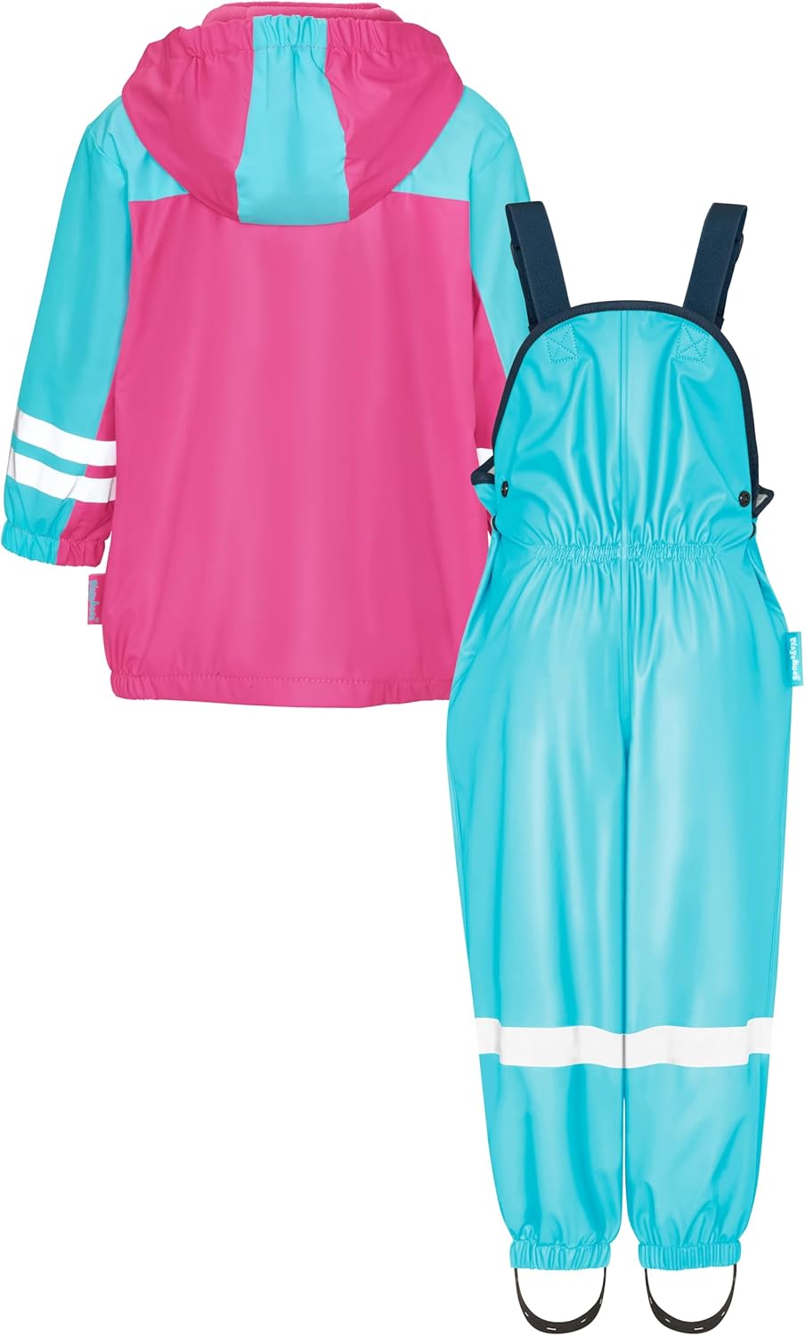Playshoes Unisex Kinder Regen-Anzug mit Fleece-Futter Warmer Wasserdichter Matschanzug Regenbekleidu