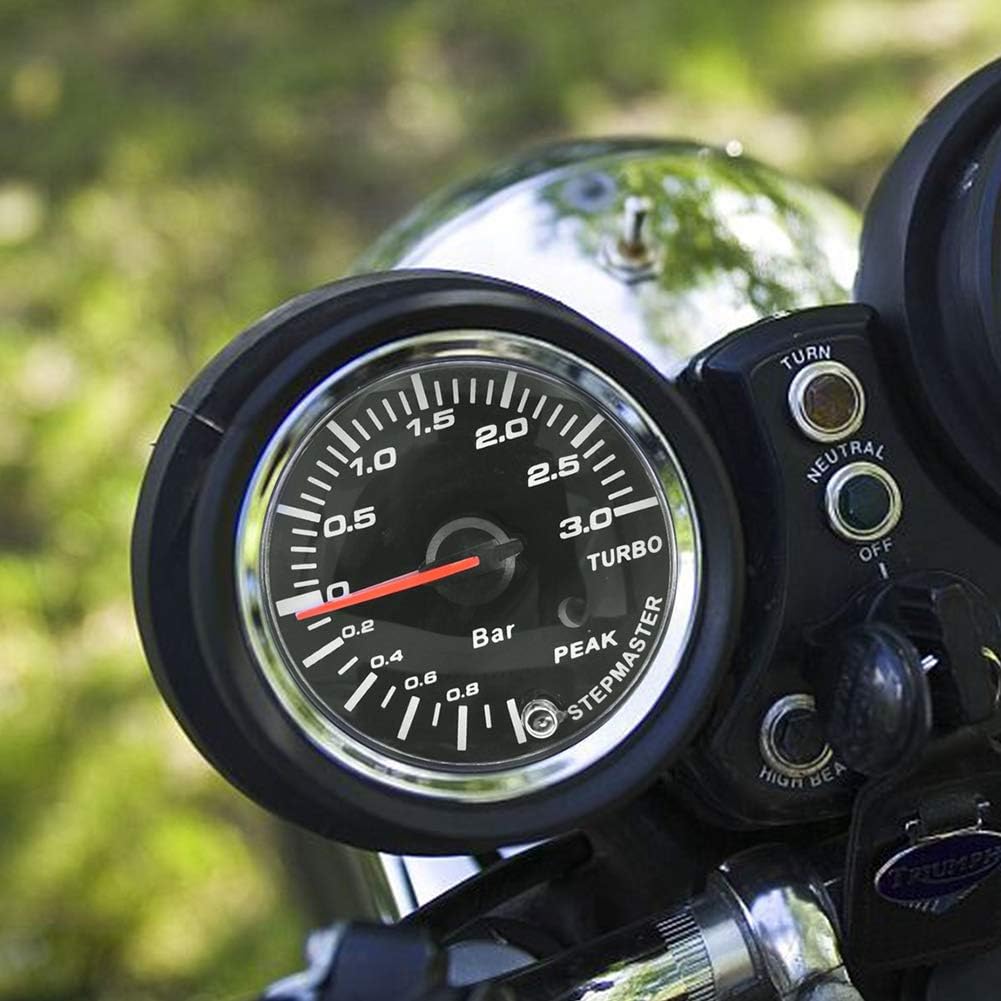 ladedruckanzeige,zusatzinstrumente turbo,Turbo Ladedruckanzeige, LED Turbo Gauge Boost Meter Licht D