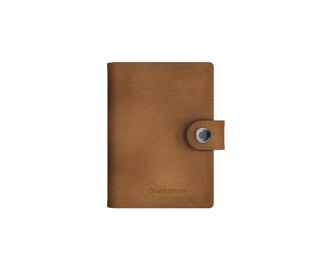 Lite Wallet Classic Caramel - Edler Kartenhalter aus hochwertigem hell-braunen Leder - Integrierte L