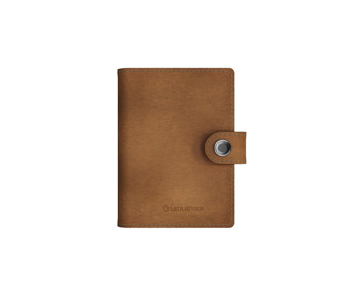 Lite Wallet Classic Caramel - Edler Kartenhalter aus hochwertigem hell-braunen Leder - Integrierte L