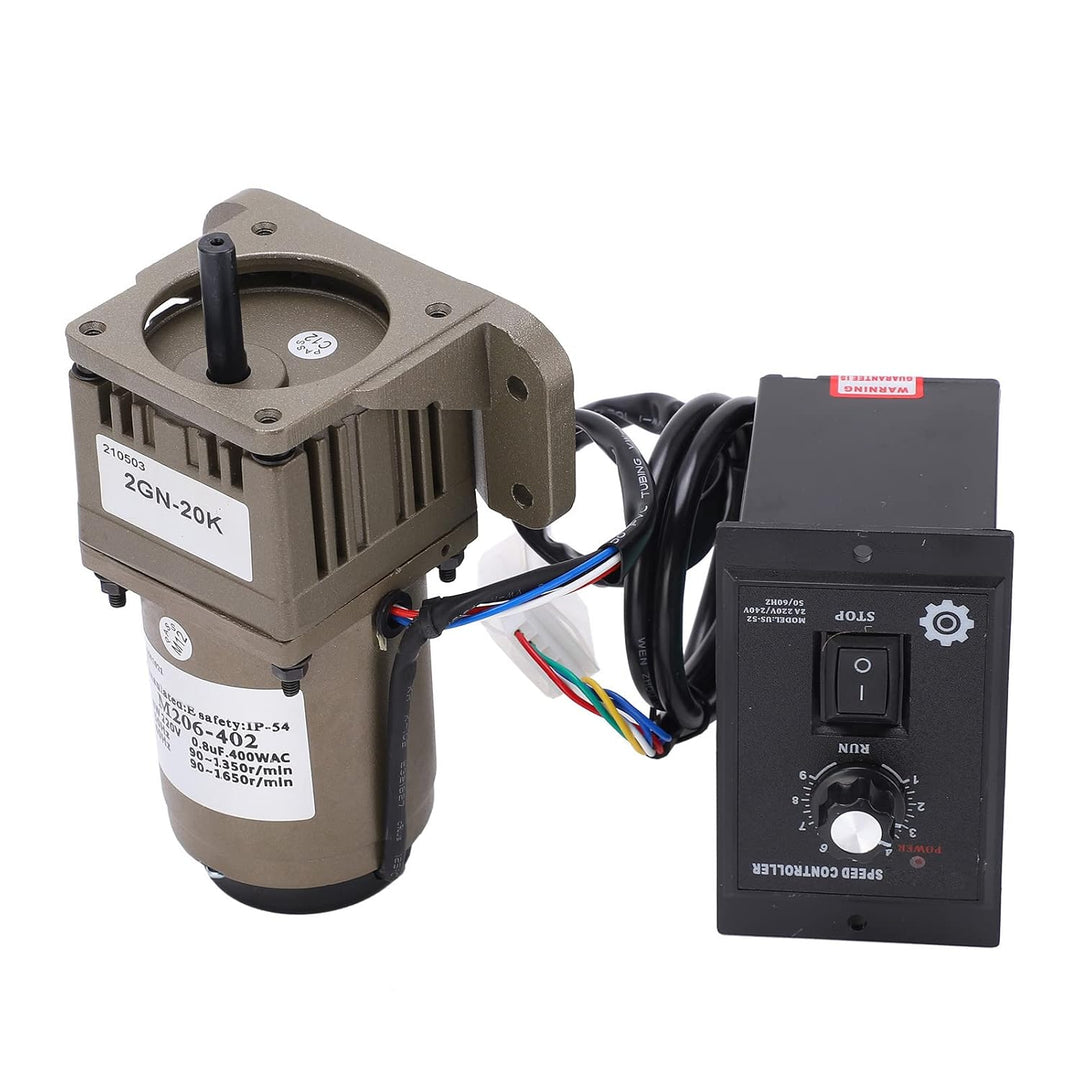 Elektrischer Getriebemotor, AC 220V 6W Einphasen-Asynchrongetriebemotor Verzögerung einstellbare Dre