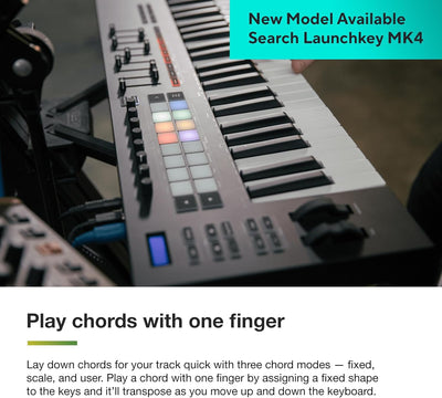 Novation Launchkey 49 [MK3] MIDI-Controller-Keyboard – Nahtlose Integration in Ableton Live. Akkordm