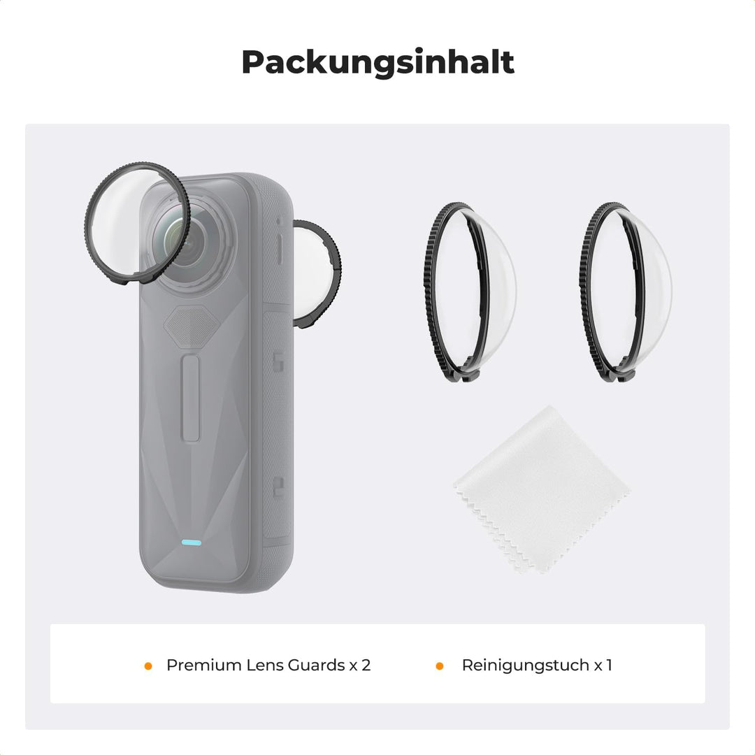 K&amp;F CONCEPT Premium-Objektivschutz, Optischer Linsenschutz für Insta360 X5, Premium-Objektivschutz