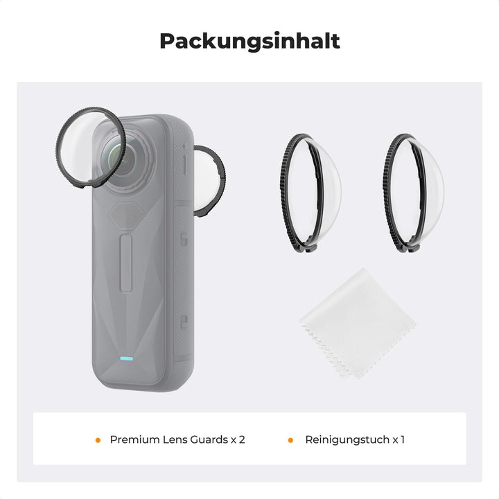K&amp;F CONCEPT Premium-Objektivschutz, Optischer Linsenschutz für Insta360 X5, Premium-Objektivschutz