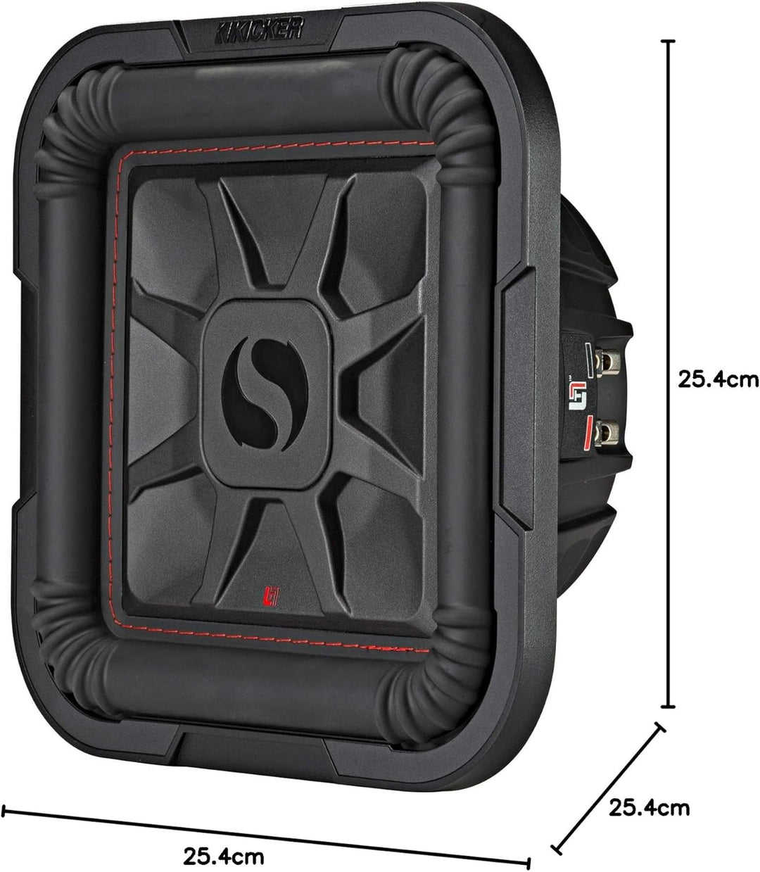KICKER L7T102 | 25 cm (10') Square-Subwoofer - 1000/500 Watt MAX/RMS | 2X 2 Ohm Doppelschwingspule