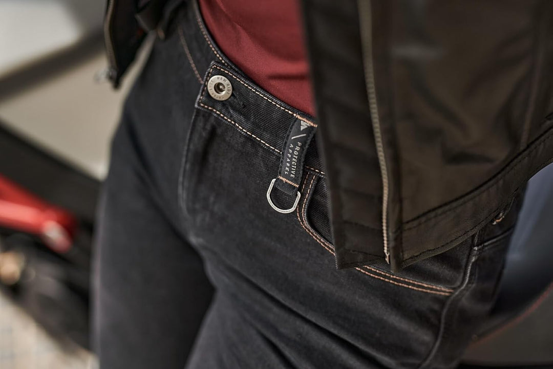 SHIMA DEVON Motorradjeans - Belüftete Elastische Slim Fit Biker Motorradhose mit FiberQL-Verstärkung