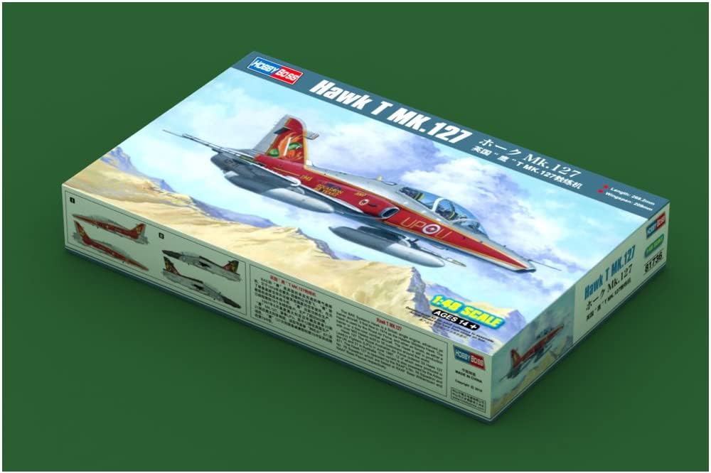 Hobby Boss 081736 HBS81736 Hawk Modellbau, Hobby, Zusammenbau, detailliert, Geformte Farbe, 1:48 Sca