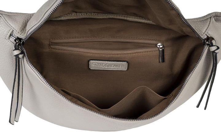 styleBREAKER Damen Halbmond Crossbody Schultertasche, abnehmbarer verstellbarer Schultergurt, Einfar