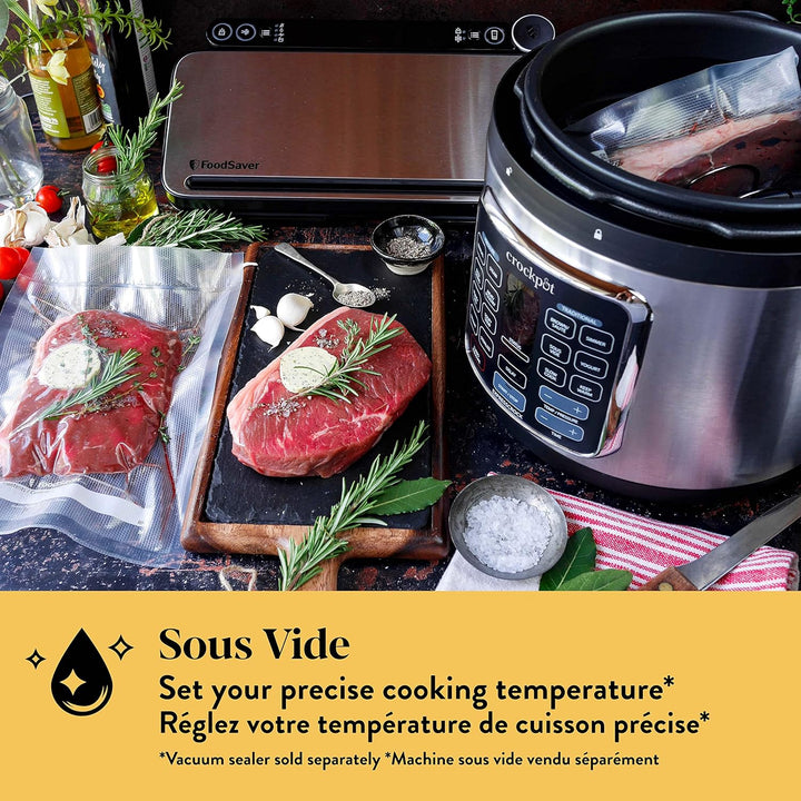 Crockpot Turbo Express Multikocher | 14-in-1-Zubereitungsmöglichkeiten | Schongarer, Dampfreiniger,