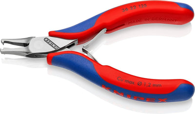 Knipex Elektronik-Bestückungszange mit Mehrkomponenten-Hüllen 125 mm 36 22 125