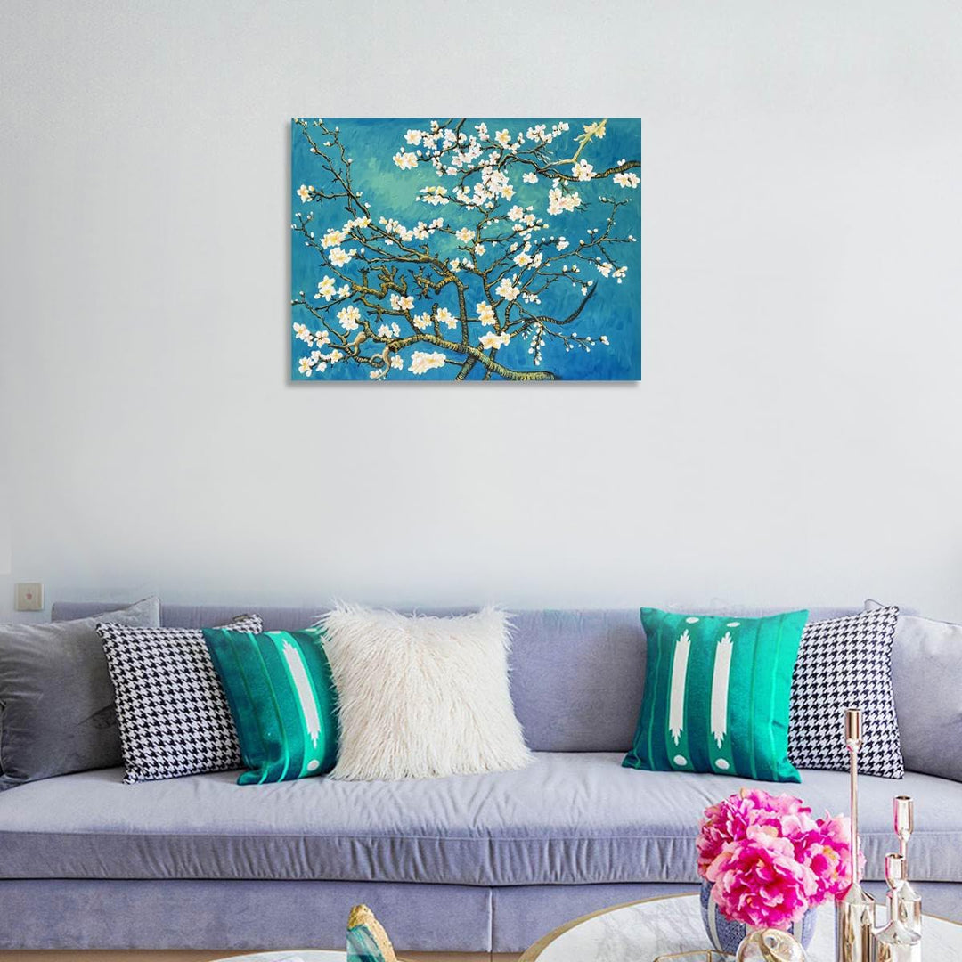 Fokenzary Hand Painted Oil Painting on Canvas Vincent Van Gogh Classical Irises Reproduction Wall De