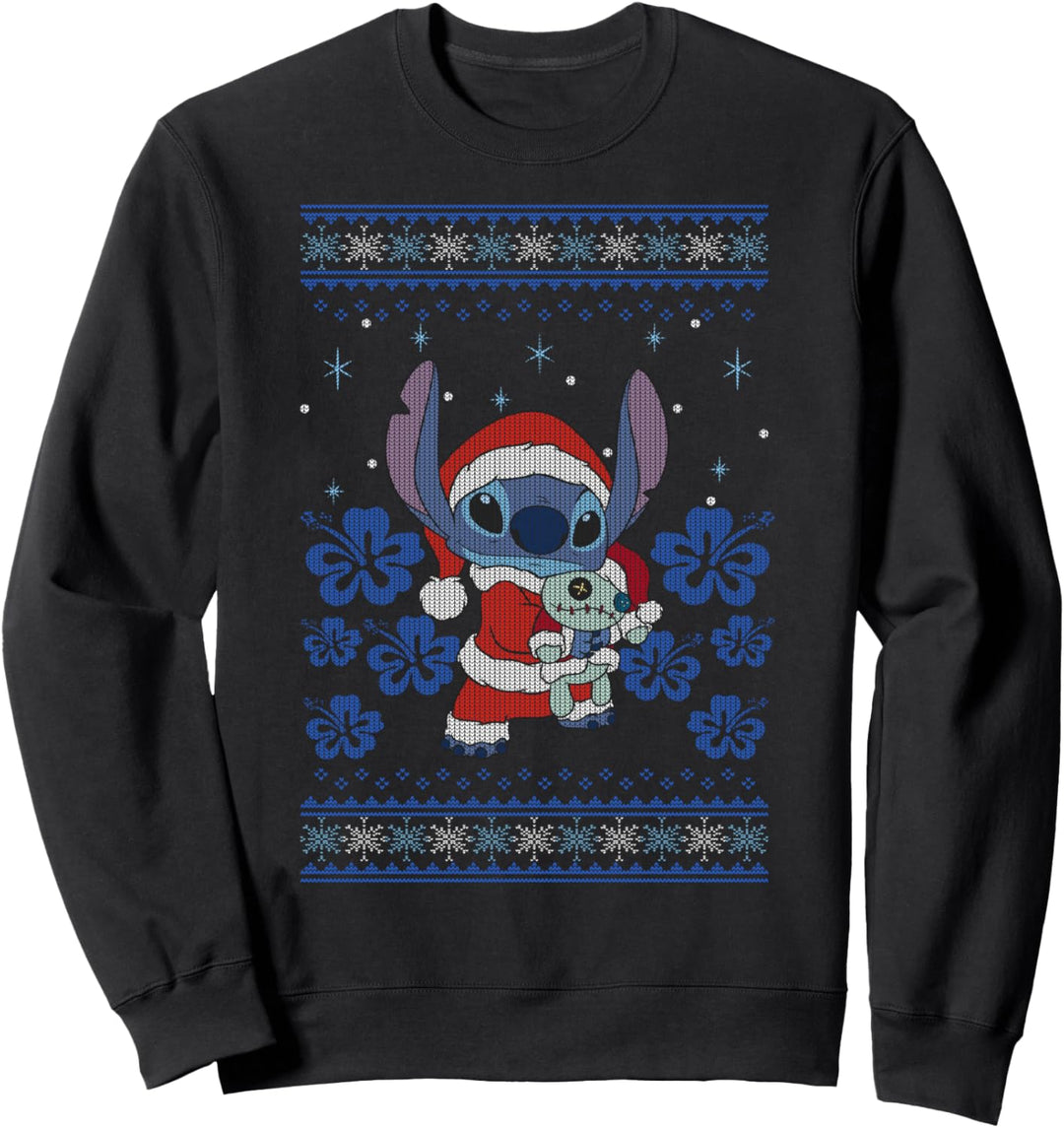 Disney Lilo & Stitch Weihnachten Stitch Ugly Sweater Style Sweatshirt