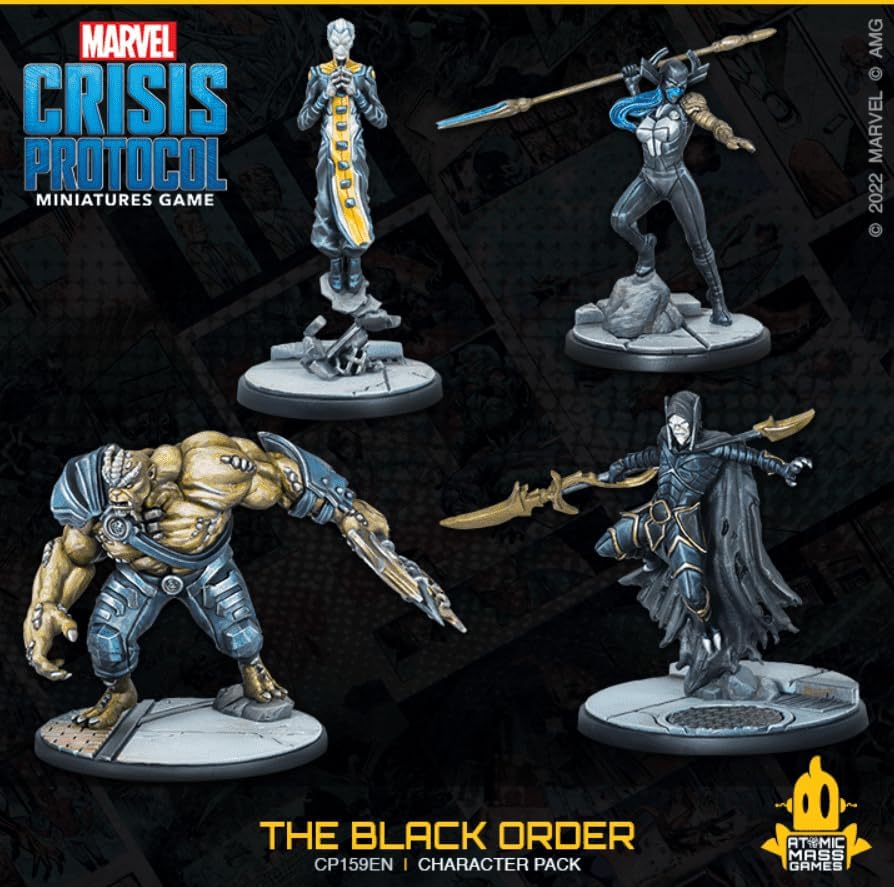 Atomic Mass Games | Black Order Squad Pack: Marvel Crisis Protocol | Miniaturspiel | Alter 14+ | 2 S