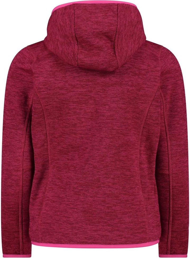 CMP Unisex Kinder Kid G-jacke mit Fester Kapuze fleecejacke 104 Fuchsia-Anemone, 104 Fuchsia-Anemone