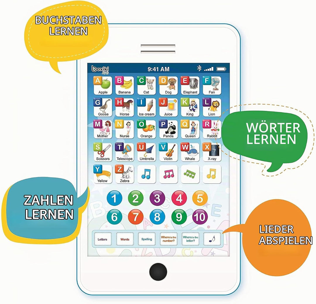 6-in-1 Kindertelefon Spielzeug: Lernspielzeug für Kleinkinder 1-3 Jahre, Lernspielzeug für 4-Jährige