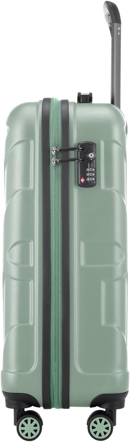 suitline Handgepäck Hartschalen-Koffer Koffer Trolley Rollkoffer Reisekoffer, TSA, 55 cm, ca. 34 Lit