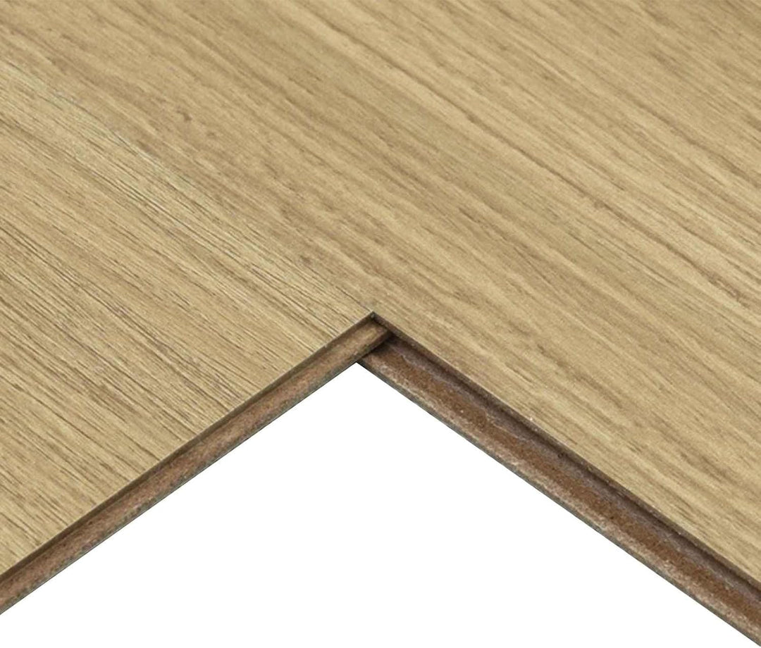Laminatboden 15 Stück Blasses Creme 101 x 20 x 0,8 cm Holzwerkstoff, Holzoptik, Klicksystem, Innenbe